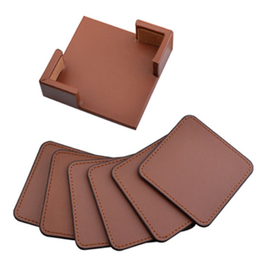 Werbegeschenk Bedruckbares Aluminium-Untersetzer-Set in runder Form