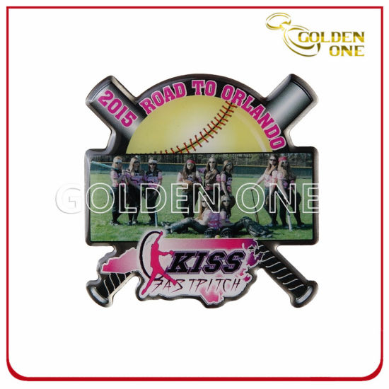 Kundenspezifisches Design Vollfarbig bedruckte Aluminium-Reversnadel