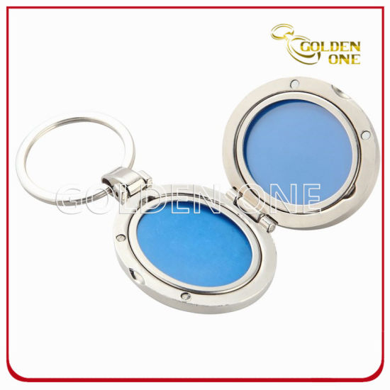 Promotion-Zinklegierungs-Fotorahmen-Schlüsselkette