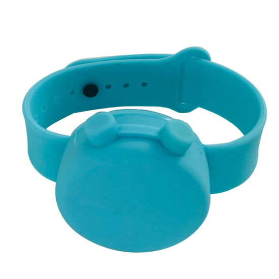 Kundenspezifisches Handdesinfizierer-Silikon-Armband für Werbegeschenk