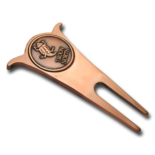 Ausgefallenes bedrucktes Magnet-Golf-Reparatur-Divot-Werkzeug mit Ballmarker
