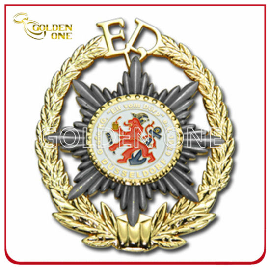 Benutzerdefiniertes feinpoliertes Druckguss-Metall-Militärmedaillenabzeichen