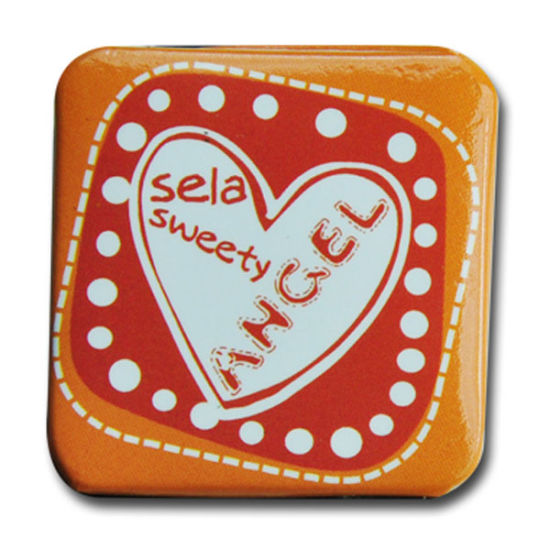 Kundenspezifisches Siebdruck-Metall-Knopf-Abzeichen