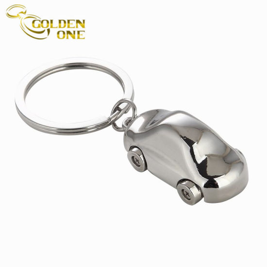 Promotion Custom Schlüsselanhänger aus weichem Emaille-Metall mit Prägung