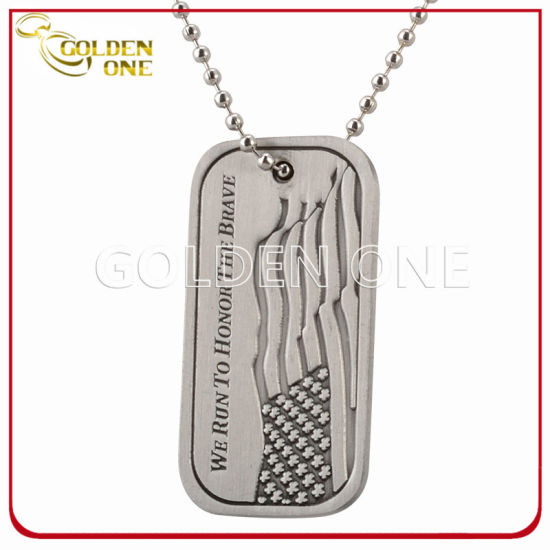 Patriotismus Argentinien Flagge Hundemarke aus Metall mit Farbfüllung