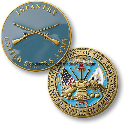 China Hersteller Militär Custom 3D Souvenir Emaille Metall Herausforderungsmünze für Gedenkgeschenk