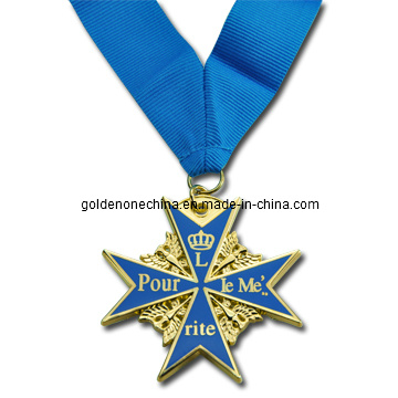 Hochwertig bedruckte Lanyard Custom Metal Sport Medal