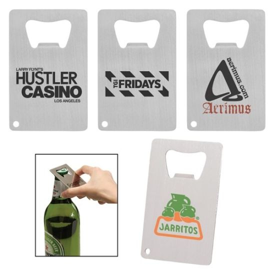 Pocker Card Personalisierter gravierter Bierflaschenöffner aus Metall