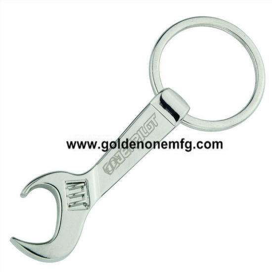 Niedlicher Entwurfs-Chrom überzog kundenspezifische LED-Fackel-Metallschlüsselkette