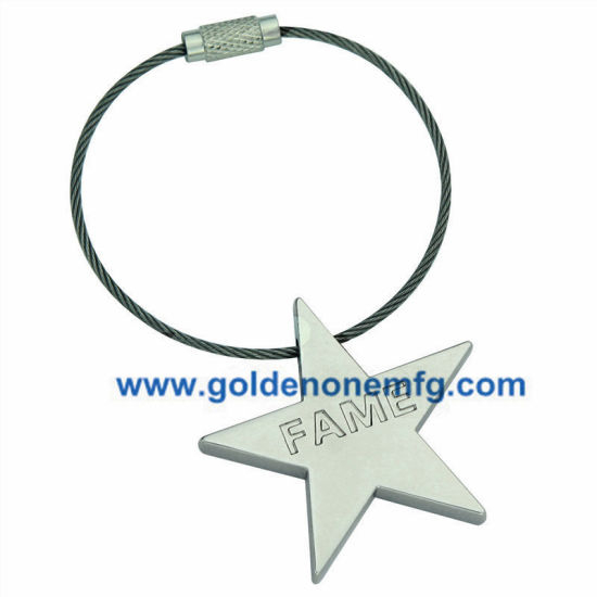 Hot Sell Custom Soft Emaille Kabel Metall Schlüsselhalter