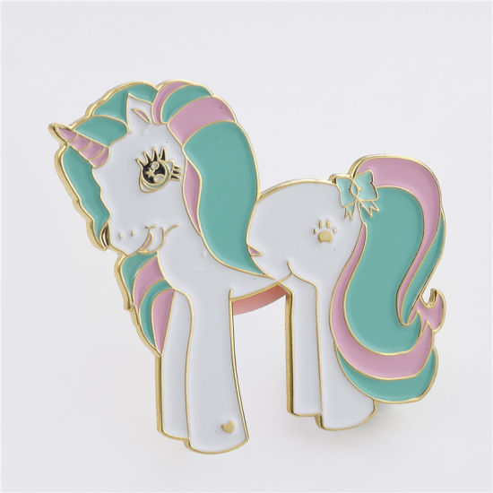 Kundenspezifisches Design Metall 2D 3D bunte Tierkarikatur-Andenken-weiche Emaille-Knopf-Revers-Stift mit Funkeln