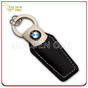 Kundenspezifischer Schlüsselanhänger aus weichem Emaille-Logo-Leder
