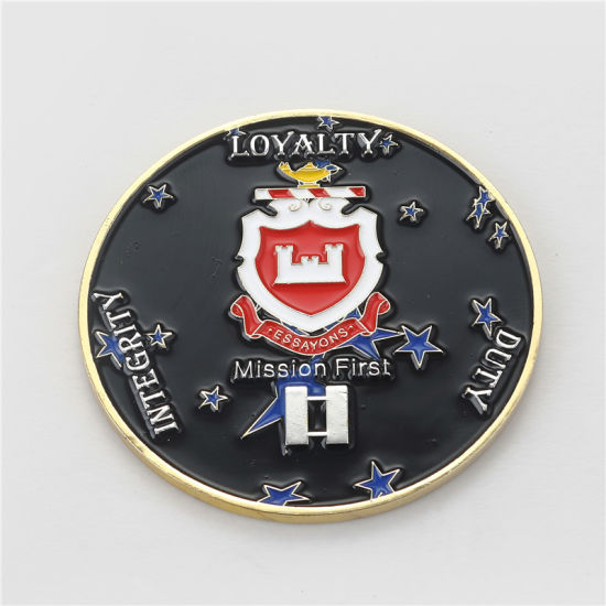 Promotion Custom Beschichtung Soft Emaille Metall Herausforderungsmünze