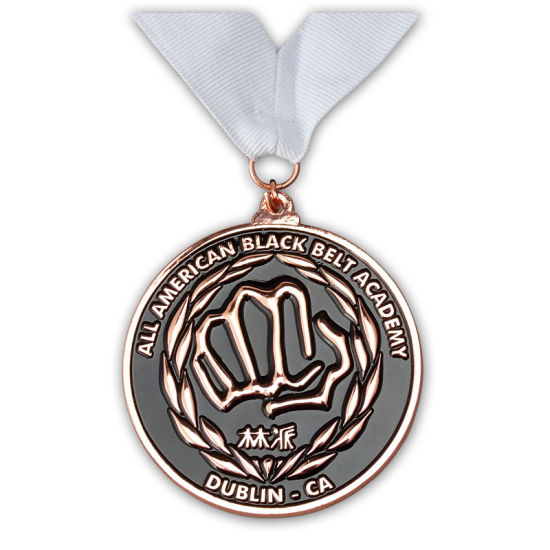 Custom Shiny Nickel Soft Emaille Metallmedaille mit Weinkorkenzieher