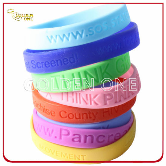 Kundenspezifisches Siebdruck-Gummiarmband
