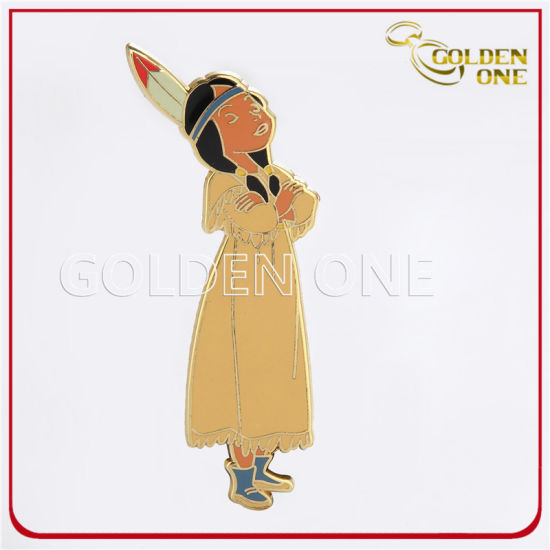 Vergoldete Werbeartikel Custom China Großhandel Enmael Metall Anstecknadeln