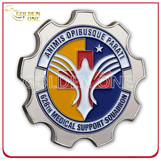 Kundenspezifische Gedenkmünze aus Metall mit glänzendem Nickel-Finish