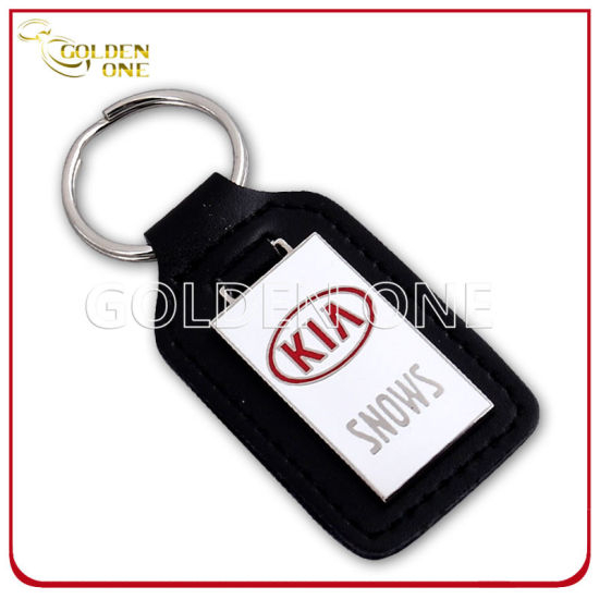 Professioneller Custom Car Logo Schlüsselhalter aus Metall und Leder