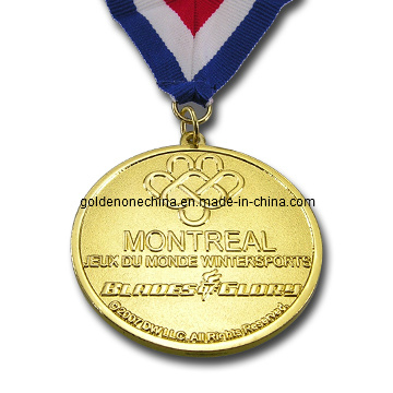 Individuell gravierte verchromte Souvenir-Medaille