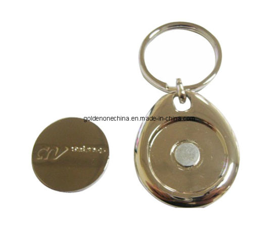Kundenspezifischer Goldplattierungs-Schlüsselhalter aus weichem Emaille-Metall