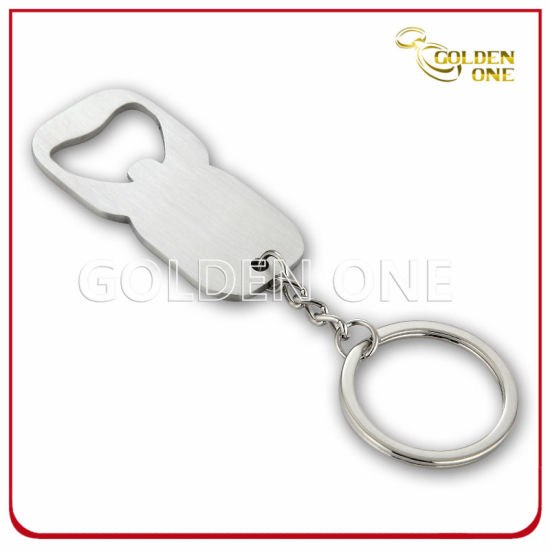Großhandel Stainess Stahl personalisierte Dekoration graviert individuelles Logo Emaille Metall 3D Flaschenöffner Schlüsselanhänger