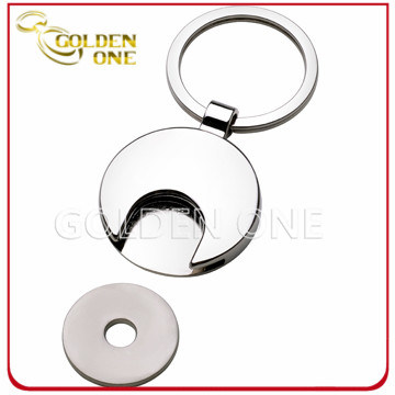 Schlüsselanhänger aus Metall mit Münzhalter, direkt ab Werk