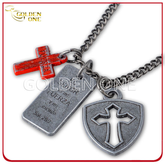 Hundemarke mit einzigartigem Design, Zinklegierung, Antik-Splitter-Finish