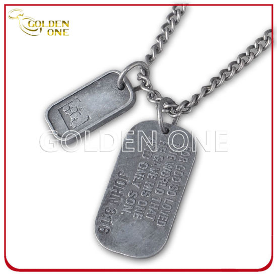 Hundemarke mit einzigartigem Design, Zinklegierung, Antik-Splitter-Finish
