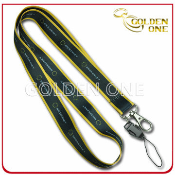 Personalisiertes Schlüsselband aus Satin mit Wärmeübertragungsdruck und Metallschnalle
