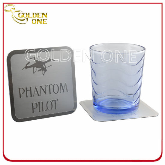 Custom Design Fotogeätzter Aluminium-Metall-Untersetzer