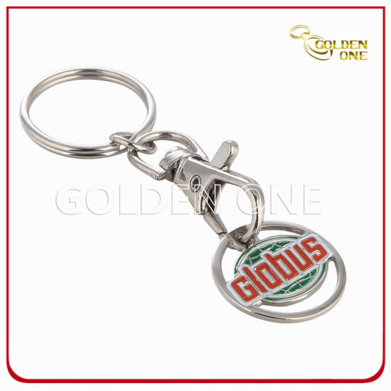 Personalisierter Schlüsselanhänger aus Metall mit weicher Emaille