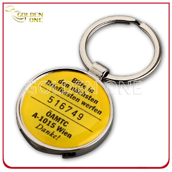 Individuell bedruckter Einkaufswagen Metall Trolley Münzhalter Schlüsselanhänger