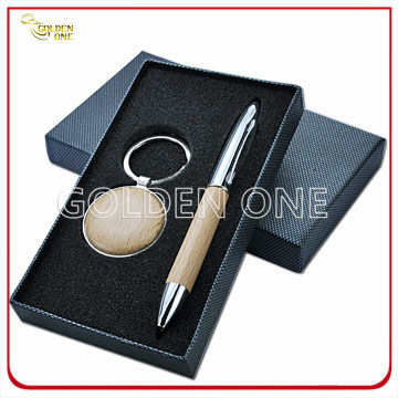 Werbegeschenkset aus Schlüsselanhänger und Kartenhalter aus Metall