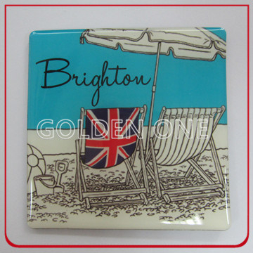 Werkseitiger Offsetdruck-Souvenir-Kühlschrankmagnet aus Metall