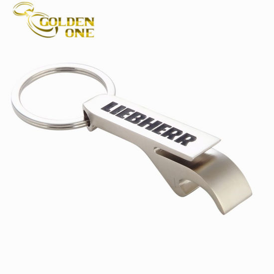 Souvenir-Geschenk Individuell bedruckter Flaschenöffner-Schlüsselhalter aus Metall