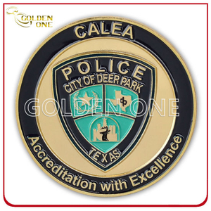 Weiche Emaille Custom Us Police Office Souvenir Coin