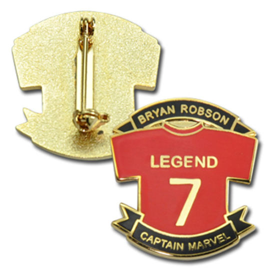 Factory Supply Fsahion Anstecknadel mit geätzter Epoxidbeschichtung