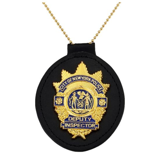 Kundenspezifischer Sicherheitsausweishalter aus Leder für die Organisation der Armee