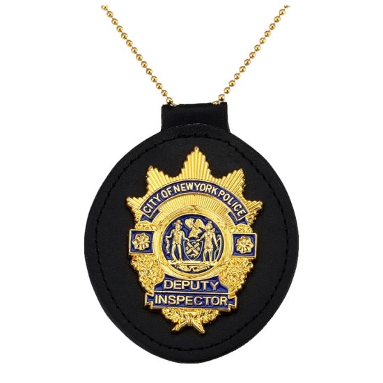 Kundenspezifischer Sicherheitsausweishalter aus Leder für die Organisation der Armee