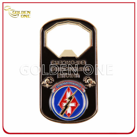 Maßgeschneiderter Souvenir-Dosenöffner aus verchromtem Metall für Casino