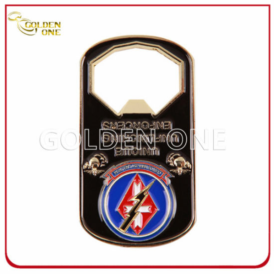 Maßgeschneiderter Souvenir-Dosenöffner aus verchromtem Metall für Casino