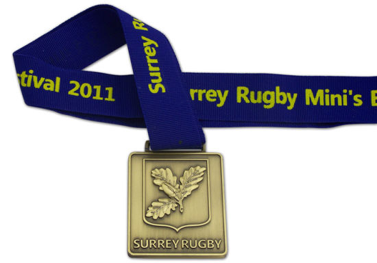 Hochwertig bedruckte Lanyard Custom Metal Sport Medal