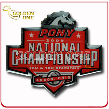 Kundenspezifische, vollfarbig bedruckte Anstecknadel aus Aluminium