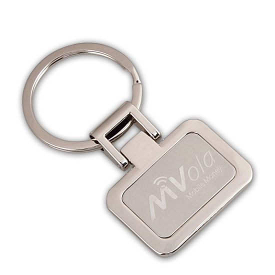 Kundenspezifischer Schlüsselanhänger aus Metall mit weichem Emaille-Logo