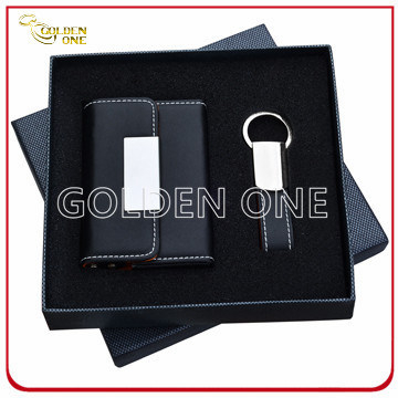 Leder Schlüsselanhänger und Kartenetui Businessgift Set