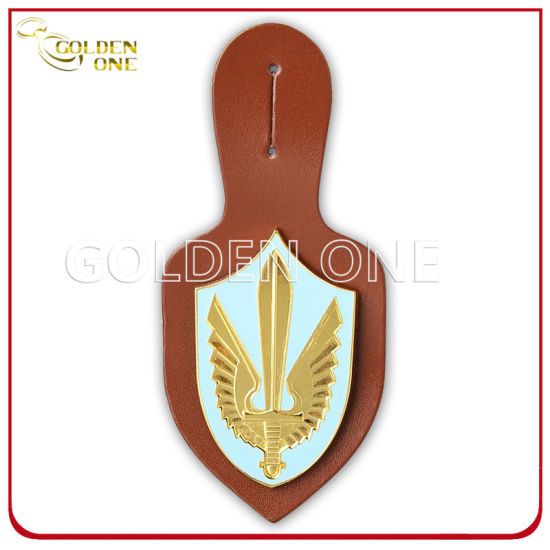 Benutzerdefinierte Militär-Emblem-Leder-Abzeichen-Halter