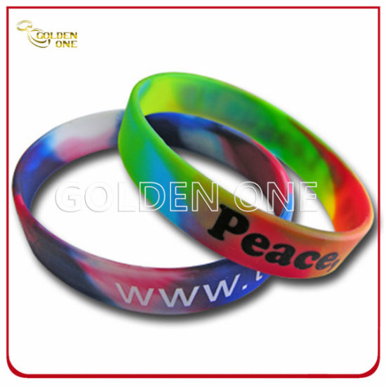 Kundenspezifisches Siebdruck-Gummiarmband