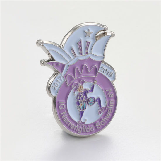 Benutzerdefinierte weiche Emaille Karneval Clown Metall Anstecknadel Abzeichen