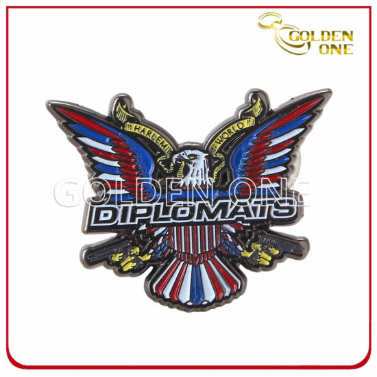 Kundenspezifisches Design Weiches Emanel Eagle Pin-Abzeichen