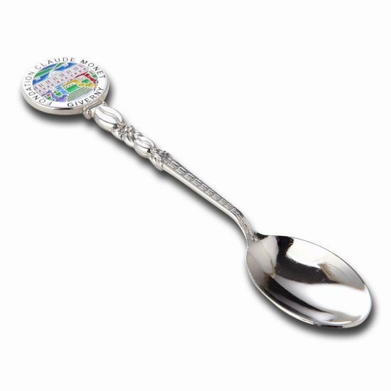 Kundenspezifischer weicher Emaille-Kopf-Souvenir-Geschenk-Metalllöffel
